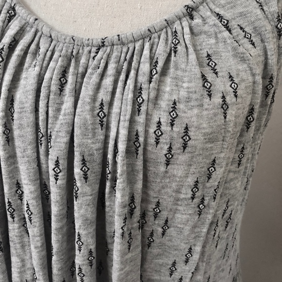 Free People High Low Printed Lace Up Back Tank Top - Picture 6 of 6